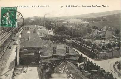 / CPA FRANCE 51 "Epernay, panorama des Caves Mercier"