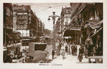 / CPSM FRANCE 13 "Marseille, la  Canebière"