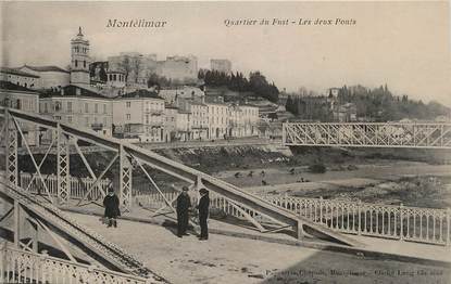 / CPA FRANCE 26 "Montélimar, les deux ponts"