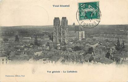 / CPA FRANCE 54 "Toul, vue générale, la cathédrale"