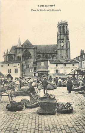 / CPA FRANCE 54 "Toul, place du marché et Saint Gengoult"