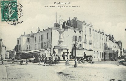 / CPA FRANCE 54 "Toul, rue général Gengoult, rue Gambetta"