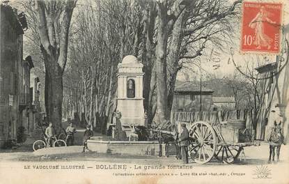 / CPA FRANCE 84 "Bollène, la grande fontaine"