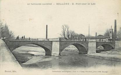 / CPA FRANCE 84 "Bollène, pont sur le Lez"