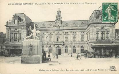 / CPA FRANCE 84 "Bollène, l'hôtel de ville et monument Charpentier"