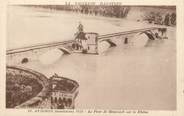 84 Vaucluse / CPA FRANCE 84 "Avignon, le pont Saint Bénézech" / INONDATION