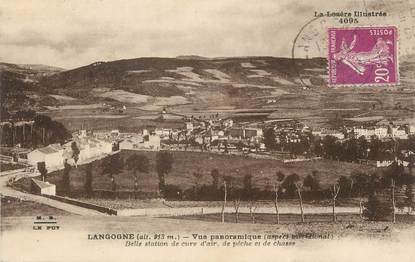 / CPA FRANCE 48 "Langogne, vue panoramique"