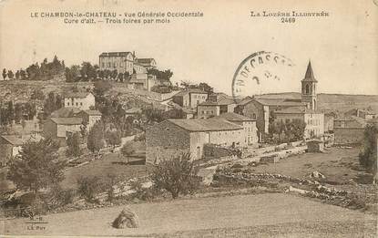 / CPA FRANCE 48 "Le Chambon le Château, vue générale Occidentale" / LA LOZERE ILLUSTREE