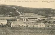 48 Lozere / CPA FRANCE 48 "La Bastide Saint Laurent, l'église et la gare" / LA LOZERE ILLUSTREE