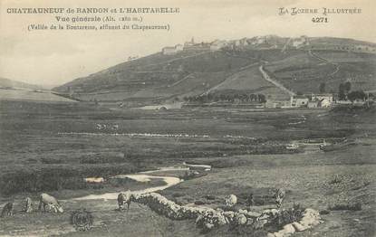 / CPA FRANCE 48 "Châteauneuf de Randon, et l'habitarelle, vue générale" /  LA LOZERE ILLUSTREE