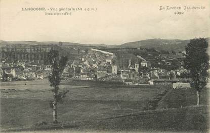 / CPA FRANCE 48 "Langogne, vue générale" /  LA LOZERE ILLUSTREE