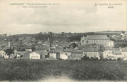 / CPA FRANCE 48 "Langogne, vue panoramique" /  LA LOZERE ILLUSTREE