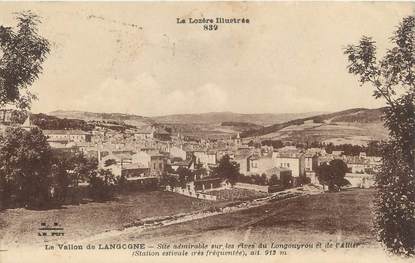 / CPA FRANCE 48 "Le vallon de Langogne" /  LA LOZERE ILLUSTREE