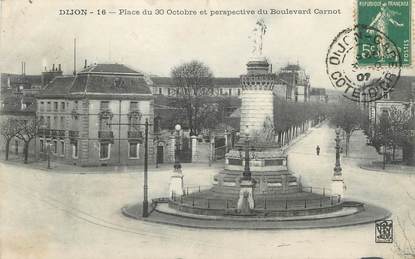 / CPA FRANCE 21"Dijon, place du 30 octobre et perspective du boulevard Carnot"
