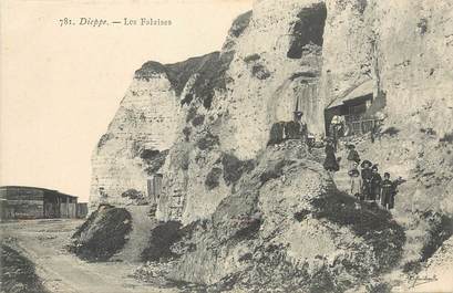 / CPA FRANCE 76 "Dieppe, les falaises "