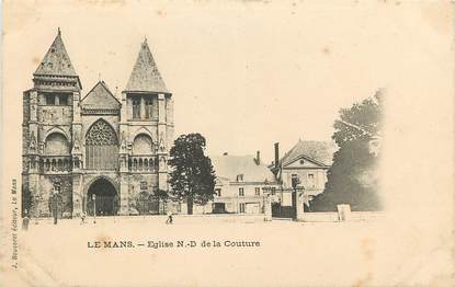 CPA FRANCE 72 "Le Mans, Eglise Notre Dame de la Couture"