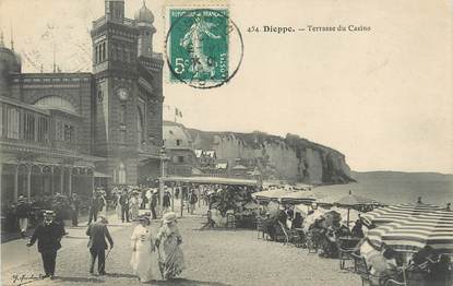 / CPA FRANCE 76 "Dieppe, terrasse du casino"