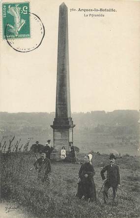 / CPA FRANCE 76 "Arques La Bataille, la Pyramide"