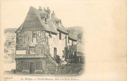 / CPA FRANCE 76 "Dieppe, vieilles maisons dite le petit Paris"