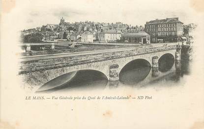 CPA FRANCE 72 "Le Mans, vue générale prise du quai de l'Amiral Lalande"