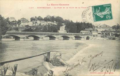 / CPA FRANCE 31 "Montréjeau, le pont et le haut de la ville"