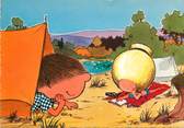 Illustrateur CPA ILLUSTRATEUR FIX "Chouchou et Yéyé en camping"