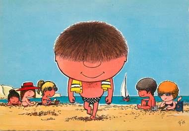 CPA ILLUSTRATEUR FIX "Chouchou l'idole des plages"