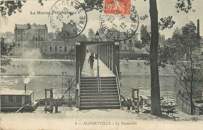 / CPA FRANCE 94 "Alfortville, la passerelle"