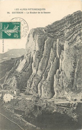 / CPA FRANCE 04 "Sisteron, le rocher de la Baume"