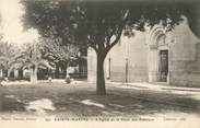 83 Var / CPA FRANCE 83 "Sainte Maxime, l'église et la place des Palmiers"