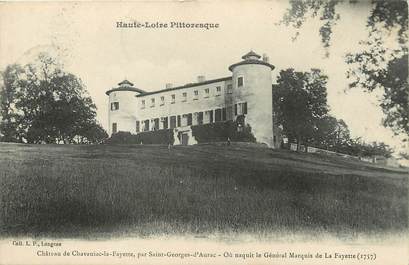 / CPA FRANCE 43 "Château de Chavagnac La Fayette par Saint Georges d'Aurac"