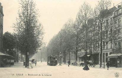 / CPA FRANCE 59 "Lille, Bld de la Liberté" /  TRAMWAY