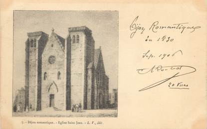 / CPA FRANCE 21 "Dijon romantique, église Saint Jean"