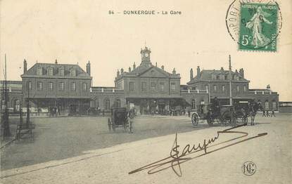 / CPA FRANCE 59 "Dunkerque, la gare"