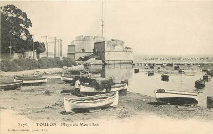 CPA FRANCE 83 "Toulon, Plage du Mourillon"