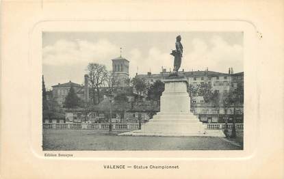 / CPA FRANCE 26 "Valence, statue Championnet"