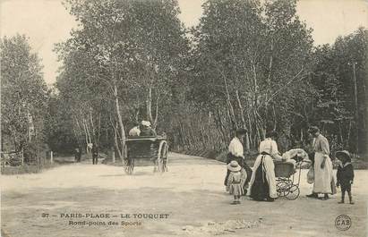 / CPA FRANCE 62 "Le Touquet Paris plage, rond point des sports"