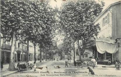 / CPA FRANCE 83 "Draguignan illustré, boulevard de l'Esplanade"