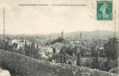 / CPA FRANCE 83 "Draguignan illustré, vue générale panoramique"