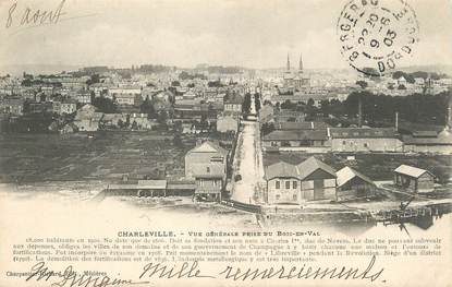 / CPA FRANCE 08 "Charleville Mézières, vue générale prise de Bois en Val"