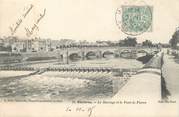 08 Ardenne / CPA FRANCE 08 "Charleville Mézières, le barrage et le pont de Pierre"