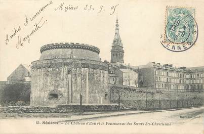 / CPA FRANCE 08 "Charleville Mézières, le château d'eau et le pensionnat des soeurs Sainte Chrétienne"