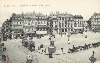 / CPA FRANCE 49 "Angers, place du ralliement et la poste"