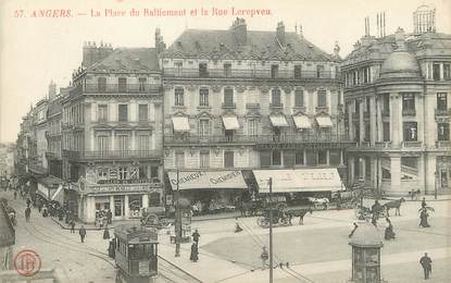 / CPA FRANCE 49 "Angers, place du ralliement et la rue Lerepveu"