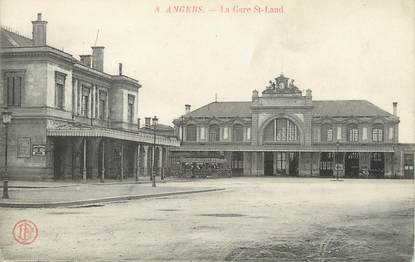 / CPA FRANCE 49 "Angers, la gare Saint Laud "