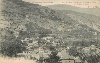 / CPA FRANCE 66 "Vernet les Bains, vue générale, quartier des Mines"