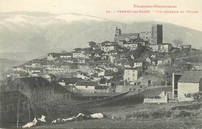 / CPA FRANCE 66 "Vernet les Bains, vue générale du village"