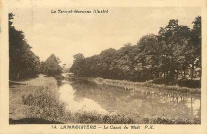 / CPA FRANCE 82 "Lamagistère, le canal du midi"