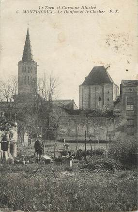 / CPA FRANCE 82 "Montricoux, le donjon et le clocher"