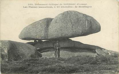 CPA FRANCE 23 "Boussac, dolmen, les pierres jaumathres, monument celtique"